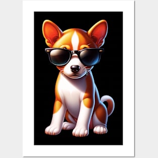 Cute Basenji Puppy Posters and Art